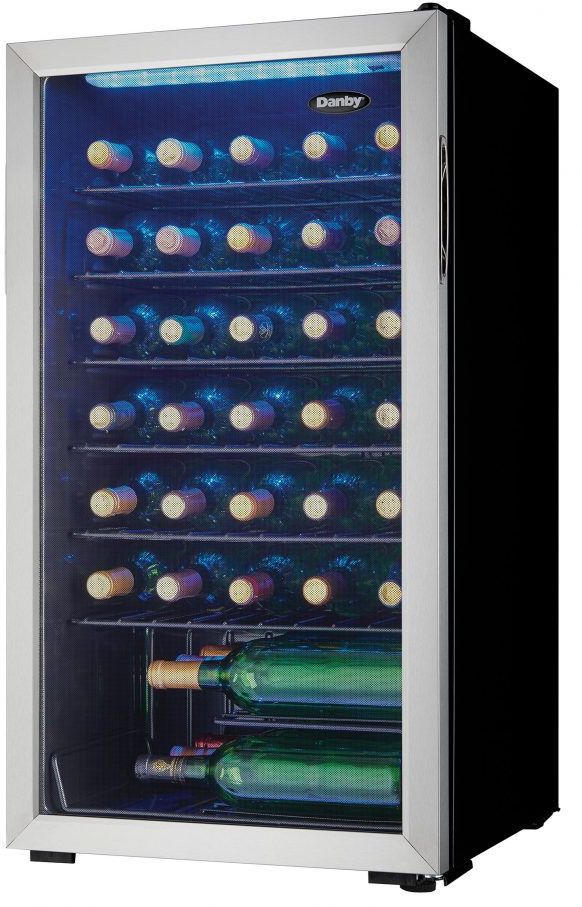 Danby® 18" 3.3 Cu. Ft. Black Stainless Steel Wine Cooler-3
