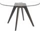 Canadel Customizable Downtown Round Glass Top Dining Table-0