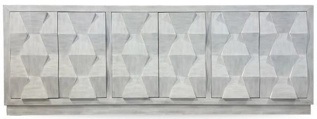 Parker House® Cortina White Wash Peninsula Desk Console-0