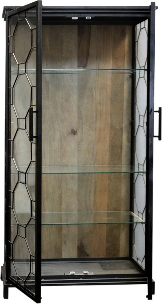 Harp & Finial® Black Reading Cabinet-1