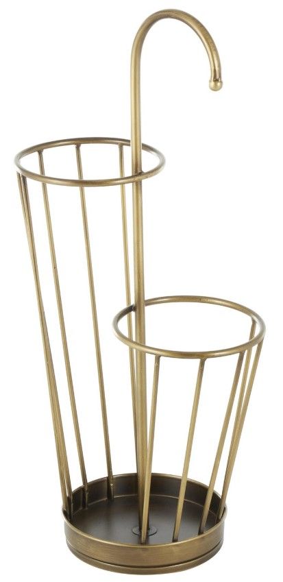 Deco Marche Gold 2-Section Umbrella Stand-0