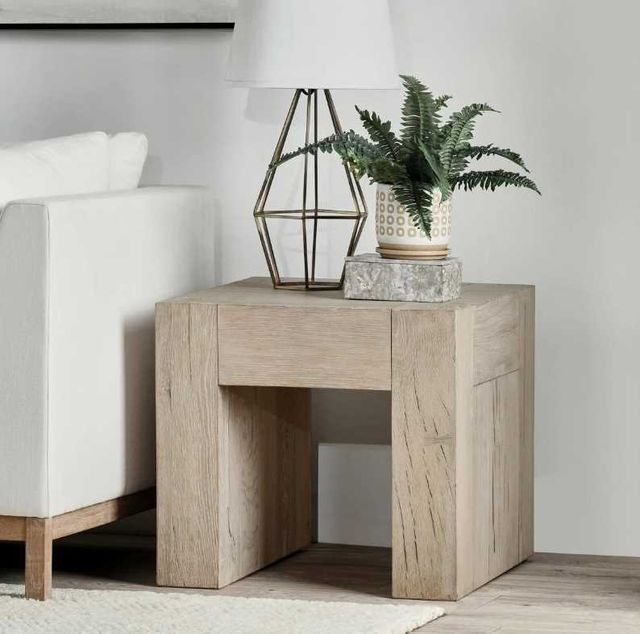 Classic Home Bristol White End Table-1