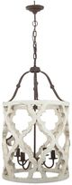 A & B Home White Wood Jolette 4-Light Chandelier-0