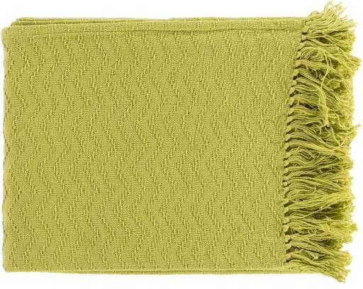 Surya Thelma Lime 50"x60" Throw Blanket-0