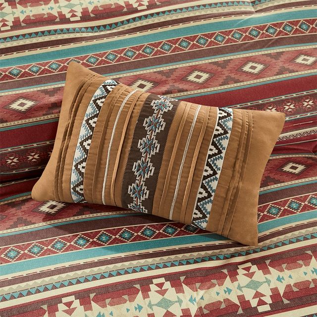 Olliix by Madison Park Taos 7 Piece Spice California King Comforter Set-3