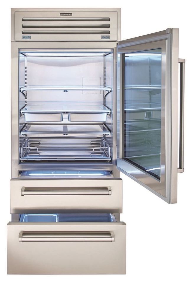 Sub-Zero® PRO Series 36 in. 22.7 Cu. Ft. Stainless Steel Bottom Freezer Refrigerator-1