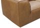 Moe's Home Collection Form Lounge 4-Piece Sonoran Tan L-Shaped Modular Leather Sectional and Ottoman-4