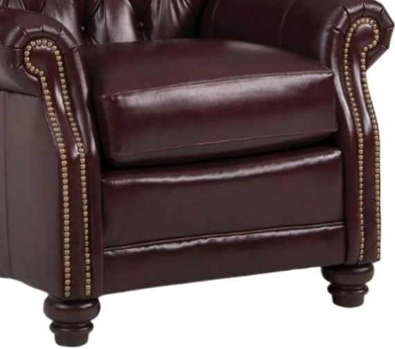 Smith Brothers Customizable 522 Leather Chair-2