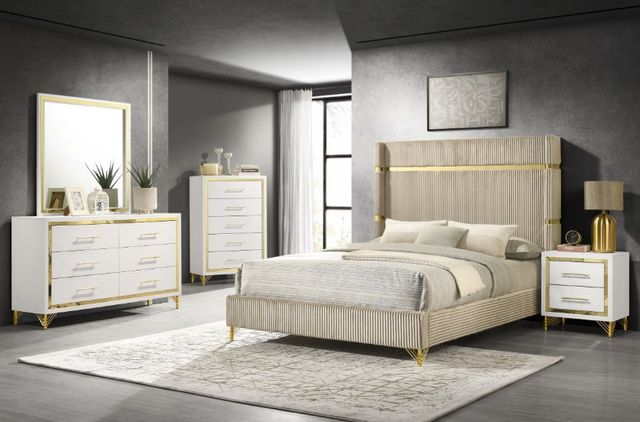 Coaster® Lucia White Dresser Mirror-4