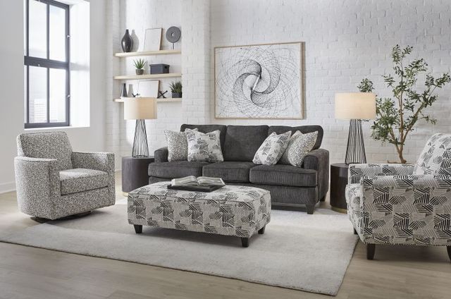 Fusion Furniture Wowza Welsh Slate Swivel Glider Chair-1