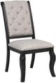 Coaster® Phelps 9-Piece Distressed Noir/Tan Dining Table Set-5