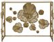 A & B Home Tamara Gold Metal Console Table-1