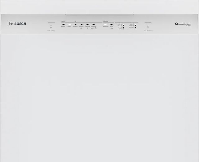 Bosch® 100 Series 24" White Front Control Built In Dishwasher-1