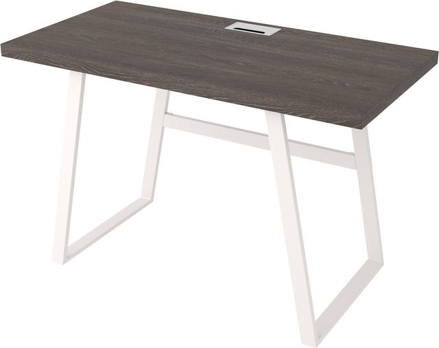 Signature Design by Ashley® Dorrinson Two-Tone Antique White/Gray Office Desk-2