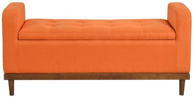 Homelegance® Brigitte Orange Lift Top Storage Bench-2