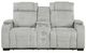 Homelegance® Ronan Light Gray Double Manual Reclining Loveseat with Center Console-2