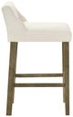 Armen Living Fauna 3-Piece Putty Brown/White Barstool Set-3