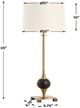 Uttermost® Dempsey Black/Brass Buffet Lamp-3