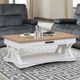 Parker House® Americana Modern 3-Piece Weathered Natural Cocktail Table Set with Cotton Base-1