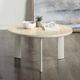 ACME Furniture Ingram Beige Coffee Table with Light Gray Base-1