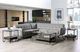 Furniture of America® Dresden 2-Piece Light Gray L-Shape Sectional-1