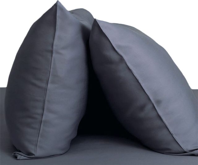 Cariloha Resort 2-Piece Bamboo Viscose Blue Lagoon Standard Pillow Case Set-1