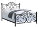 Bernards Ellis Black King Scroll Metal Bed-1