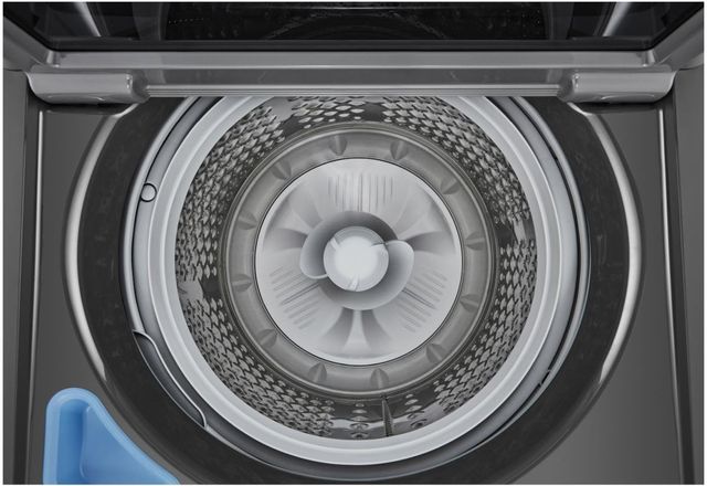 LG Monochrome Gray Top Load Washer & Electric Dryer Laundry Pair-2
