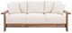 International Furniture Direct Duna Lacquer Brown/Pearl Upholstered Sofa-2