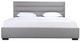 Mazin Furniture Fabiola Grey Full Upholstered Platform Panel Bed -1