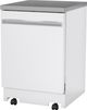 GE® 24" White Portable Dishwasher with Sanitize Cycle-3