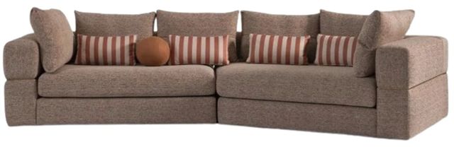Michael Amini® Amora 2-Piece Eggshell Walnut Sectional Sofa -2