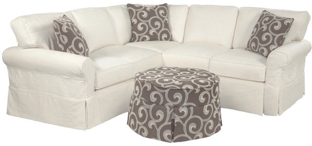 Four Seasons Customizable Alexandria 3-Piece Slipcovered Sectional-0