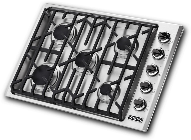 Viking®  5 Series 30" Stainless Steel Natural Gas Cooktop-1