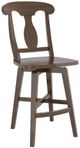 Canadel® Canadel Cognac Washed Wood Fixed Stool-0