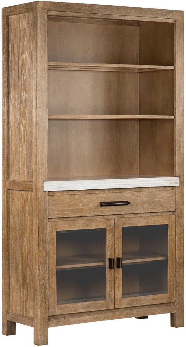 Magnussen Home® Plum Creek Marble/Sierra Brown Display Cabinet-0