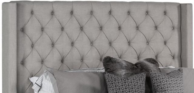 Inspired Home 942 Westerly Gray King Panel Bed-1