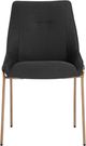Modus Furniture Sunrise Cyrus Coal/Brushed Bronze Upholstered Dining Chair-2