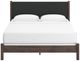 Signature Design by Ashley® Cadmori Black/Brown King Upholstered Panel Bed-1