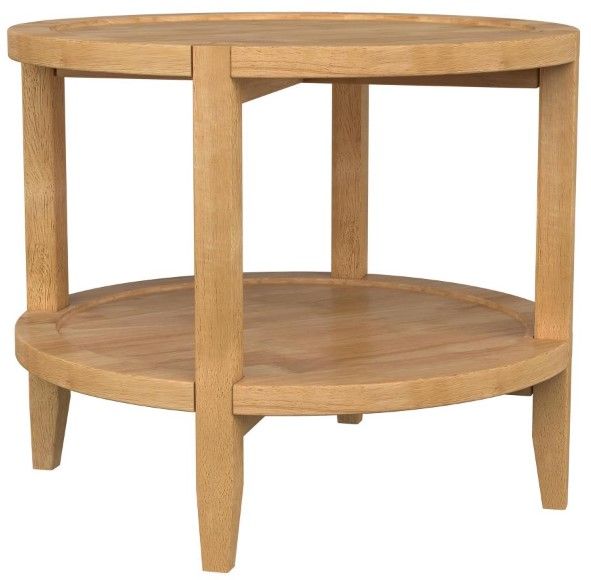 Coaster® Camillo Maple Brown Round End Table-1
