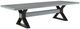 Century® Grand Tour Furniture Open Sky Gray Dining Table with Bronze Base-0