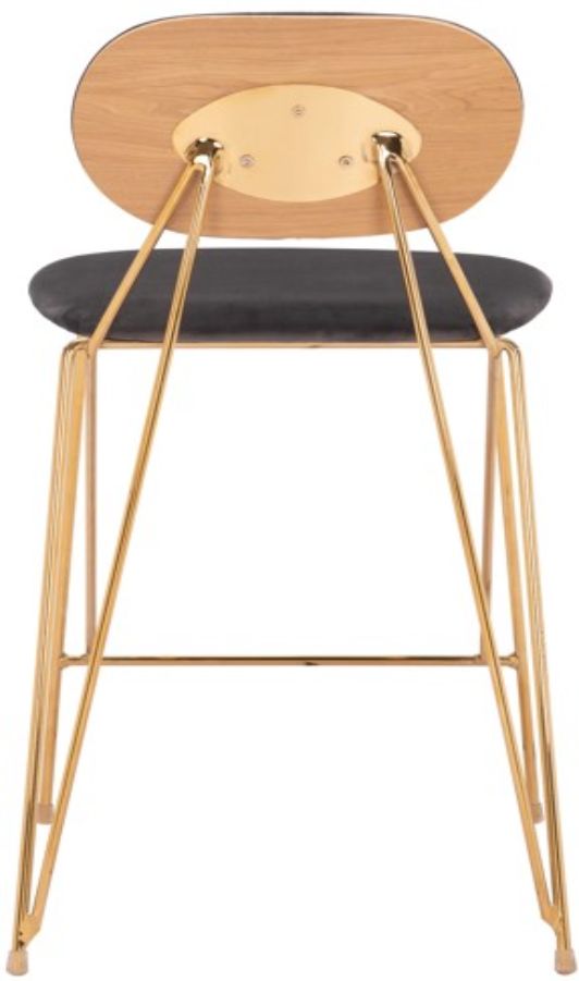 Zuo® Modern Georges Gold/Gray Counter Stool-3