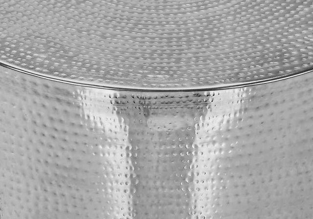 Monarch Specialties Inc. Chrome Iron Cone Drum Table-3