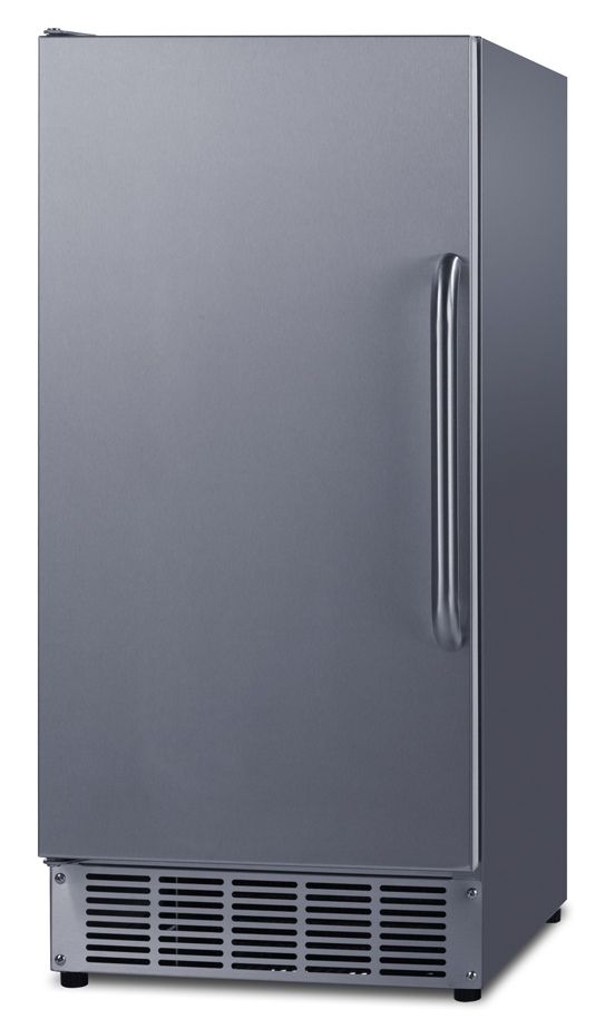 Summit® 15" 45 lb. Stainless Steel Outdoor ADA Compliant Ice Maker-2