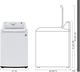 LG 4.3 Cu. Ft. White Agitator Top Load Washer with TurboDrum™ Technology-1