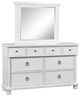 Signature Design by Ashley® Rowlenstown Antique White Dresser and Mirror-0
