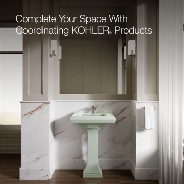 Kohler Memoirs® Aspen Green Bathroom Sink Pedestal-4