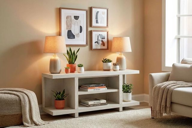 aspenhome® Latitude Brushed White 55" Open Console-2