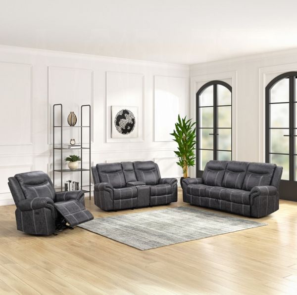 ACME Furniture Zubaida Dark Gray Power Reclining Sofa