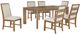 Coaster® Bruner 7-Piece Natural Brown/Oatmeal Dining Table Set-0